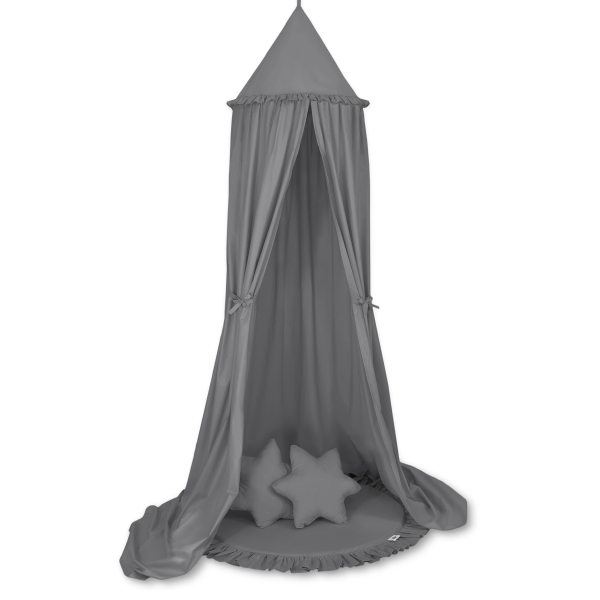 Tenda Baldacchino da Appendere Tappetino Cuscini Antracite