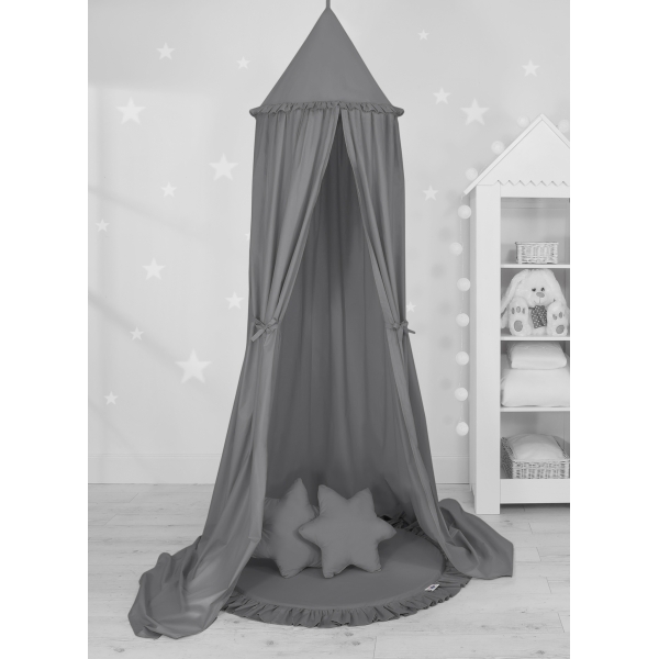 Tenda Baldacchino da Appendere Tappetino Cuscini Antracite