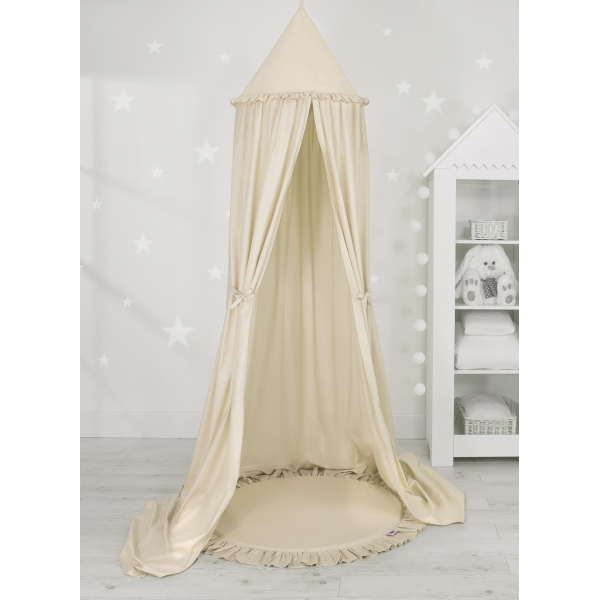 Tenda Baldacchino per Bambini da Appendere al Soffitto Beige