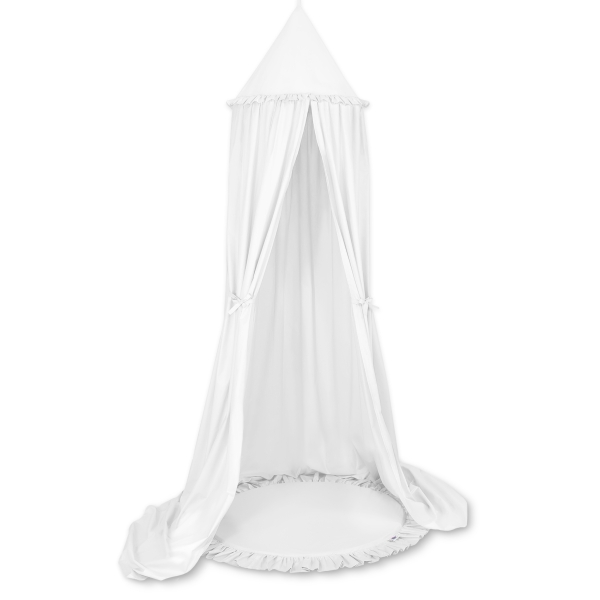 Tenda Baldacchino per Bambini da Appendere al Soffitto Bianca