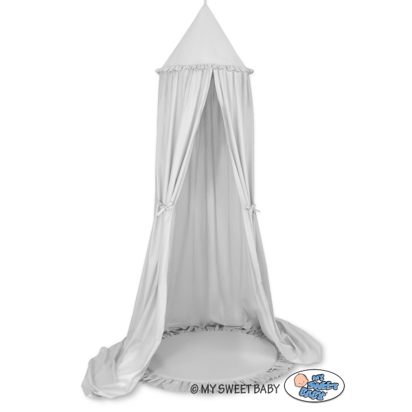 Tenda Baldacchino per Bambini da Appendere al Soffitto Grigio