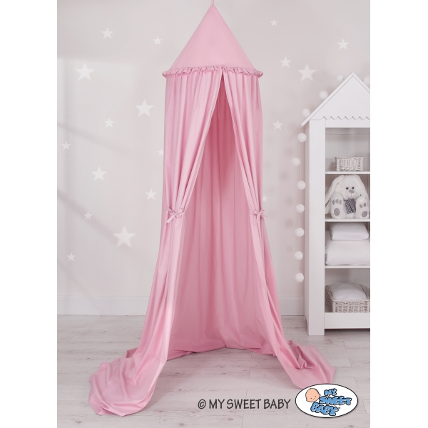 Tenda Baldacchino per Bambini da Appendere al Soffitto Rosa per Ragazze