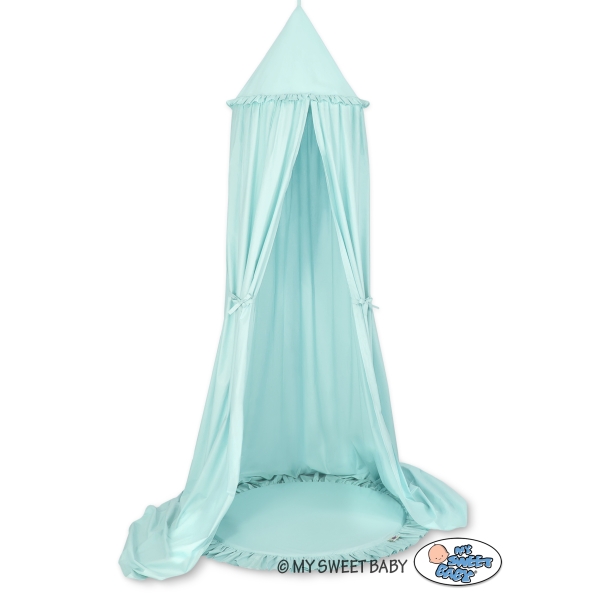Tenda Cupola Rotonda per Bambini con Tappetino Menta