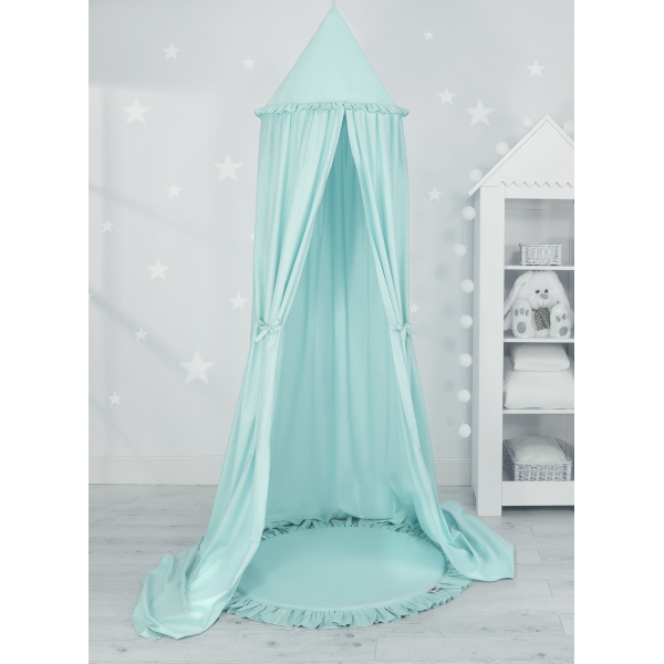 Tenda Cupola Rotonda per Bambini con Tappetino Menta