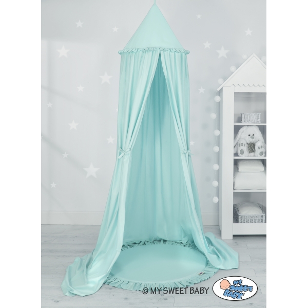Tenda Cupola Rotonda per Bambini con Tappetino Menta