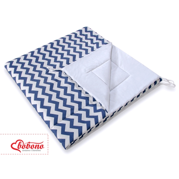 Tenda Indiana per Bambino con Tappetino Blu Scuro Chevron
