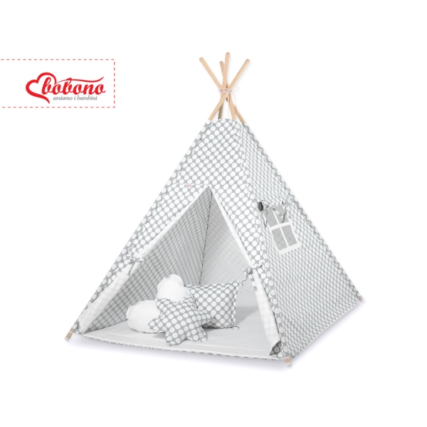 Tenda Indiana per Bambino con Tappetino Grigio