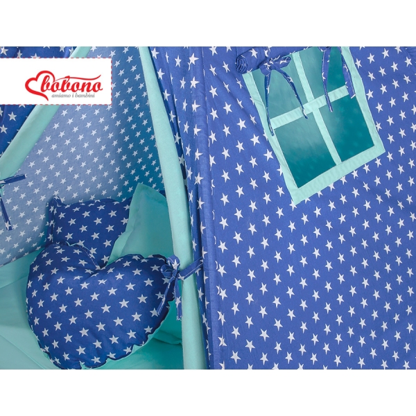 Tenda Teepee con Tappetino e Cuscini