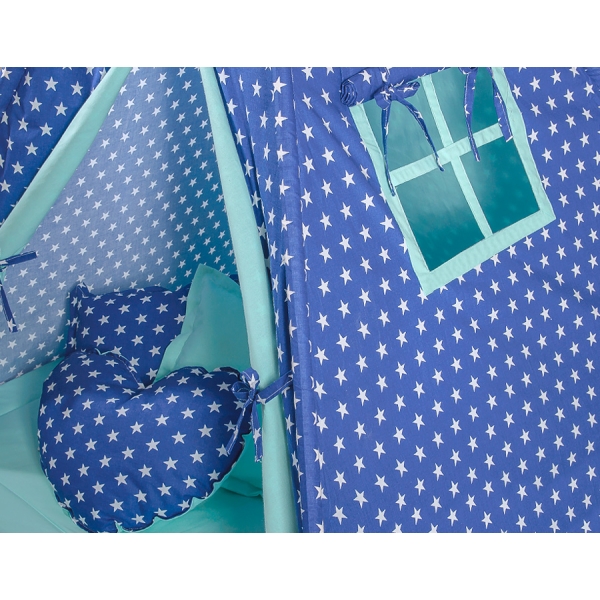 Tenda Teepee con Tappetino e Cuscini