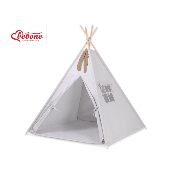 Tenda Teepee con Tappetino Grigio