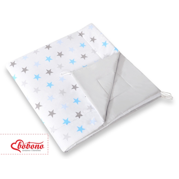 Tenda Teepee con Tappetino Grigio Blu Stelle