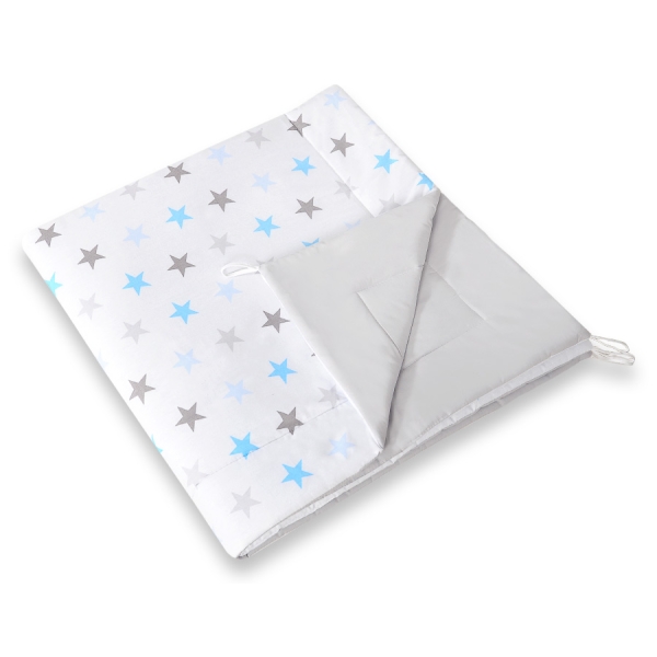 Tenda Teepee con Tappetino Grigio Blu Stelle