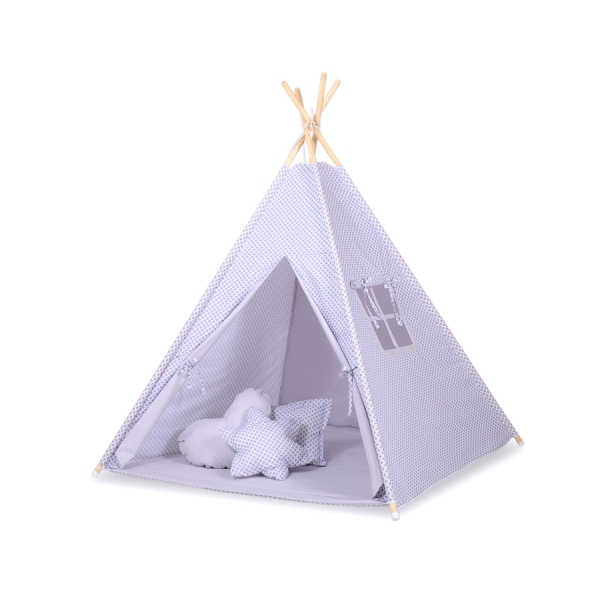 Tenda Teepee e Piume Decorative GRATIS! Grigio
