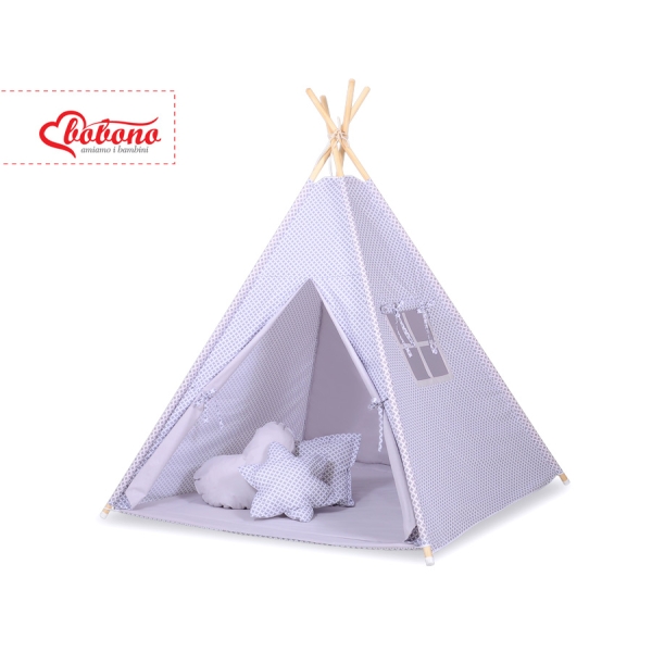 Tenda Teepee e Piume Decorative GRATIS! Grigio