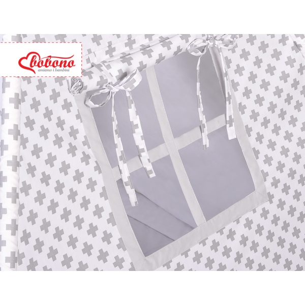 Tenda Teepee e Piume Decorative GRATIS! Grigio