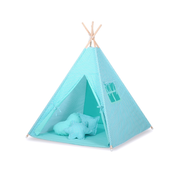 Tenda Teepee e Piume Decorative GRATIS! Menta