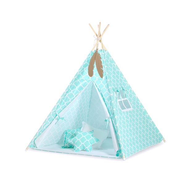 Tenda Teepee e Piume Decorative GRATIS! Menta Marocco