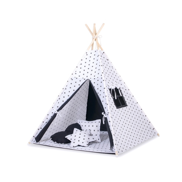 Tenda Teepee e Piume Decorative GRATIS! Nero