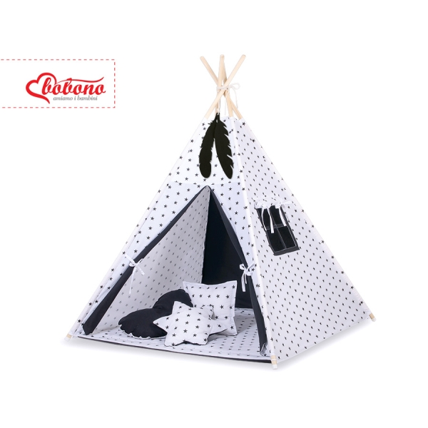 Tenda Teepee e Piume Decorative GRATIS! Nero