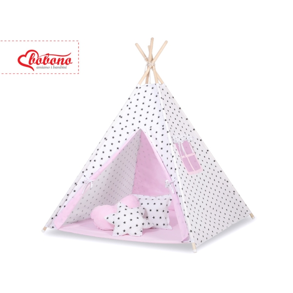 Tenda Teepee e Piume Decorative GRATIS! Rosa