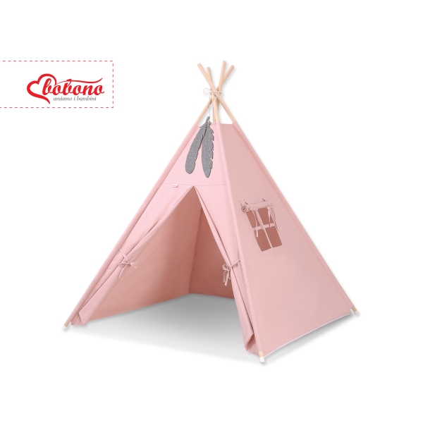 Tenda Teepee e Piume Decorative GRATIS! Rosa Scuro