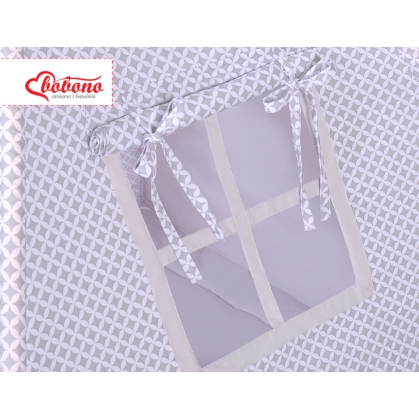 Tenda Teepee per Bambini con Tappetino e Set Cuscini Grigio