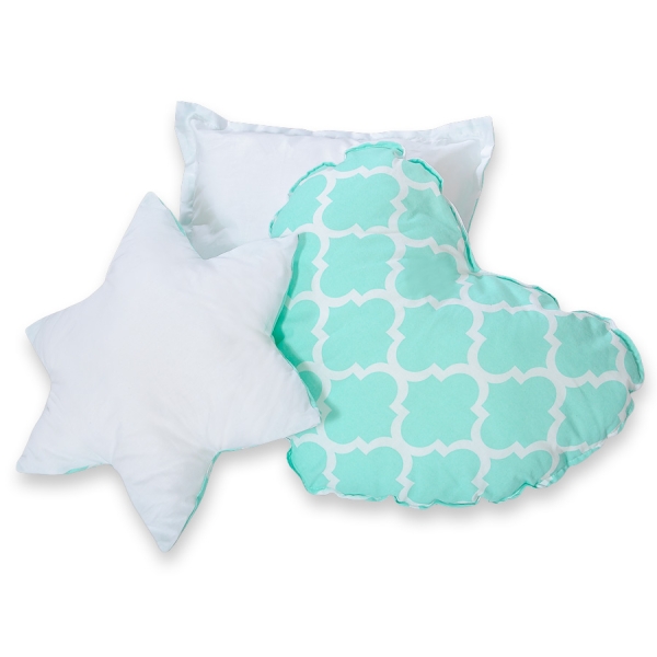 Tenda Teepee per Bambini con Tappetino e Set Cuscini Menta Marocco