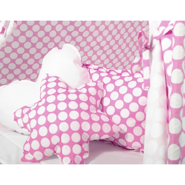 Tenda Teepee per Bambini con Tappetino e Set Cuscini Rosa
