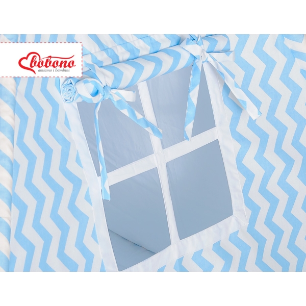 Tenda Wigwam per Bambino Blu Chevron