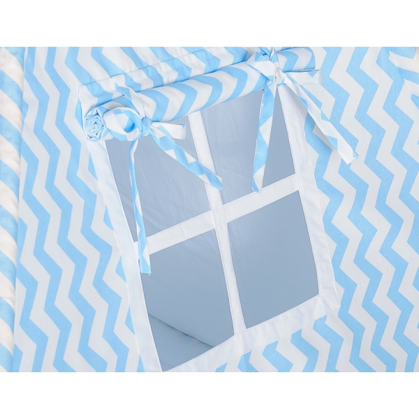 Tenda Wigwam per Bambino Blu Chevron