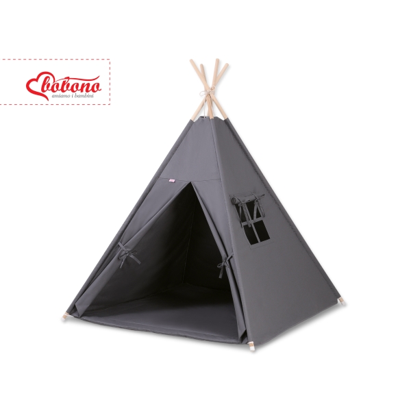Tenda Wigwam per Bambino con Tappetino Antracite