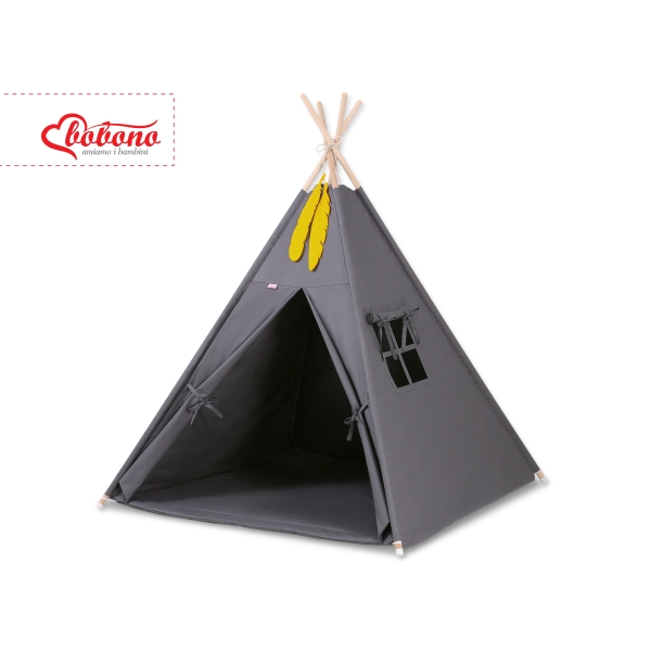 Tenda Wigwam per Bambino con Tappetino Antracite
