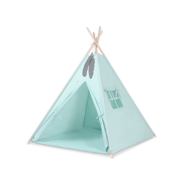 Tenda Wigwam per Bambino con Tappetino Menta