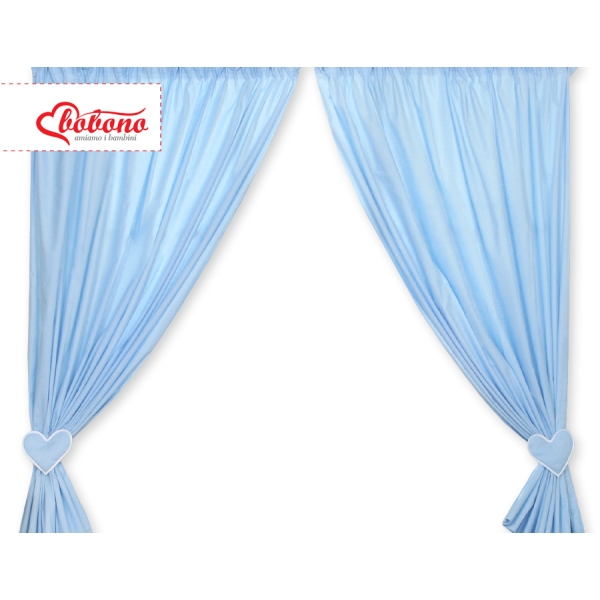 Tendaggio Cameretta di Bambini Blu Cuori