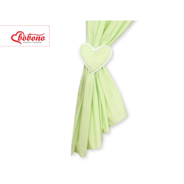 Tendaggio Cameretta di Bambini Verde Cuori