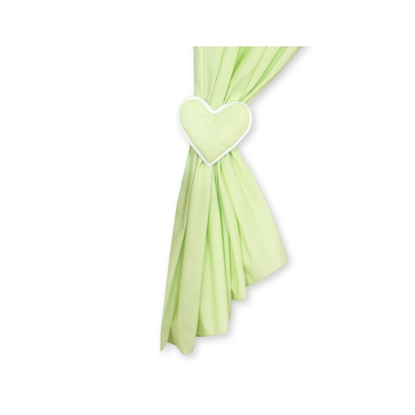 Tendaggio Cameretta di Bambini Verde Cuori