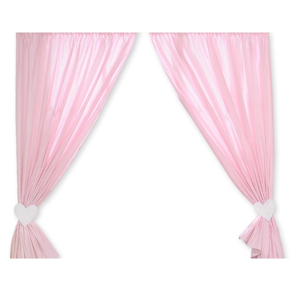 Tende per Bambini Rosa a Scacchi Cuori