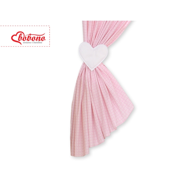 Tende per Bambini Rosa a Scacchi Cuori