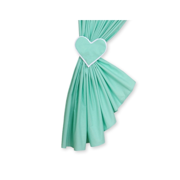 Tende per Cameretta Menta Cuori