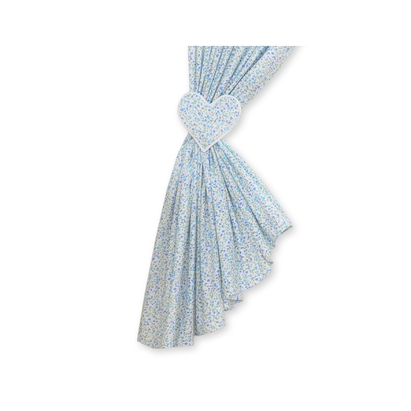 Tende per La Cameretta Dei Bambini Blu Fiori Fiori Cuori