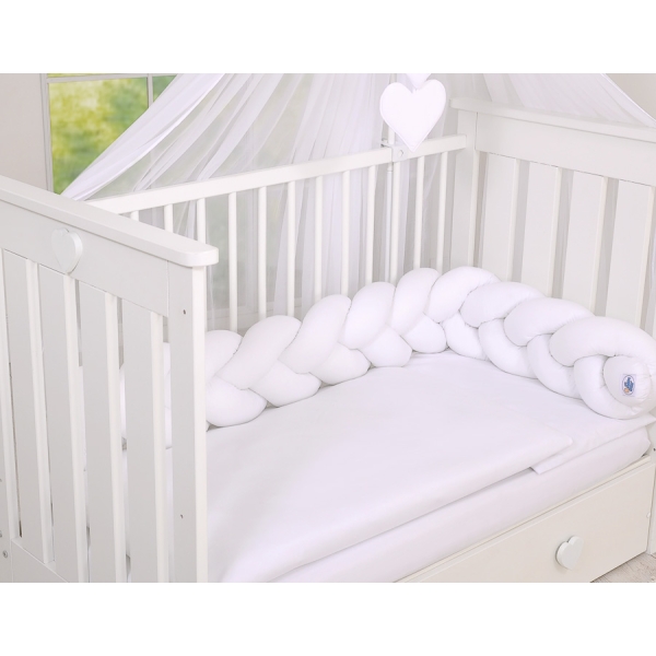 PAracolpi lettino neonato bianca
