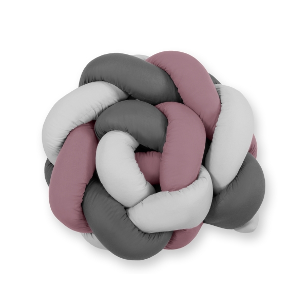 Treccia Paracolpi Culla Grigio Viola Pastello Antracite