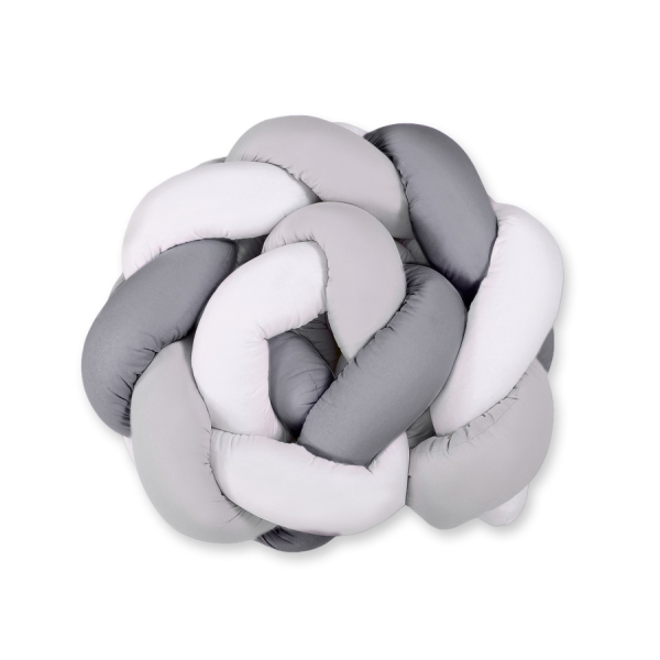 Treccia Paracolpi Lettino Bianca Grigio Antracite