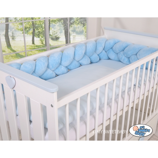 Treccia Paracolpi per Letto Bambino Blu Ragazzo