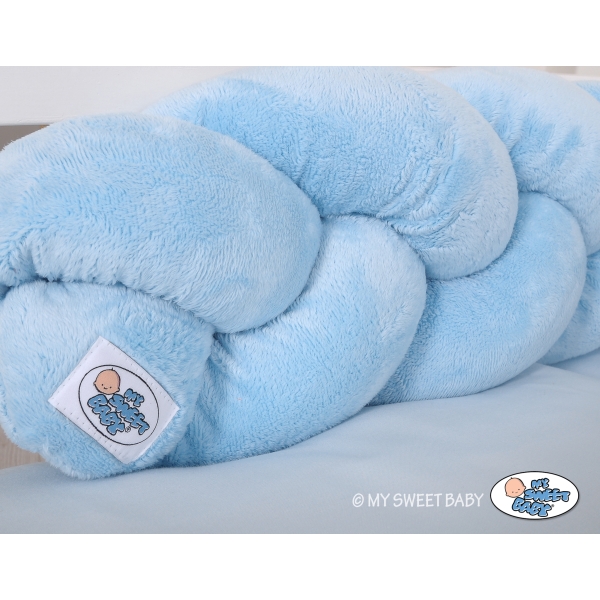 Treccia Paracolpi per Letto Bambino Blu Ragazzo