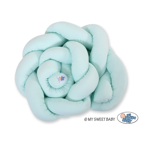 Treccia Paracolpi per Letto Bambino Menta