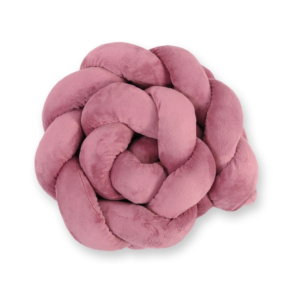Treccia Paracolpi per Letto Bambino Rosa Scuro