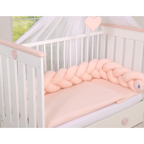 Treccia per Lettino 180cm Rosa Cipria