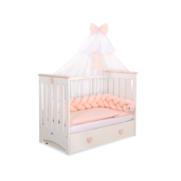 Treccia per Lettino 180cm Rosa Cipria