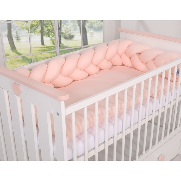Treccia per Lettino 180cm Rosa Cipria
